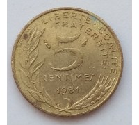 Франция 5 сантимов 1981