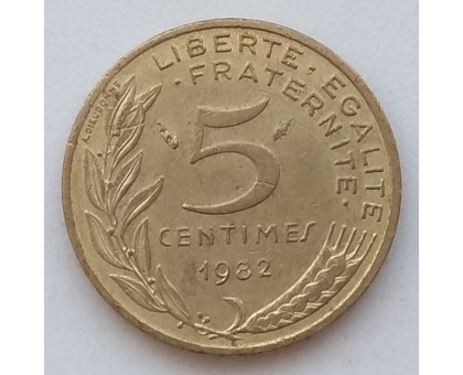Франция 5 сантимов 1982