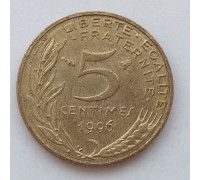 Франция 5 сантимов 1996