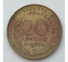 Франция 20 сантимов 1962