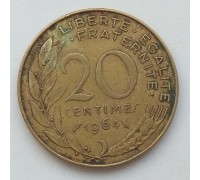 Франция 20 сантимов 1964