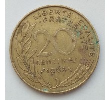 Франция 20 сантимов 1968