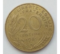Франция 20 сантимов 1985
