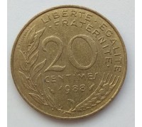 Франция 20 сантимов 1988