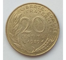 Франция 20 сантимов 1989
