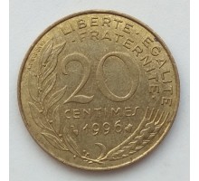 Франция 20 сантимов 1996