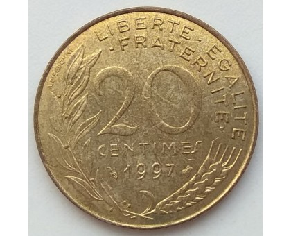 Франция 20 сантимов 1997