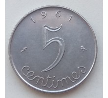 Франция 5 сантимов 1961