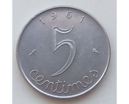 Франция 5 сантимов 1961