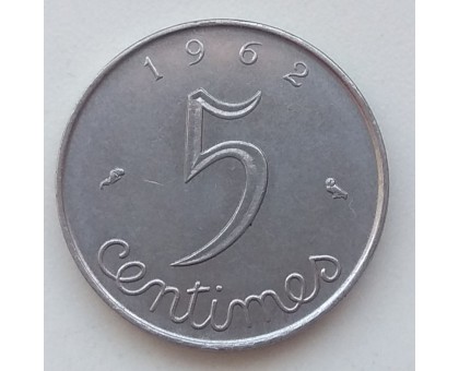 Франция 5 сантимов 1962