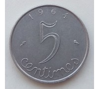 Франция 5 сантимов 1964
