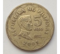 Филиппины 5 писо 2001
