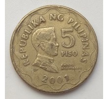 Филиппины 5 писо 2001