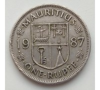 Маврикий 1 рупия 1987