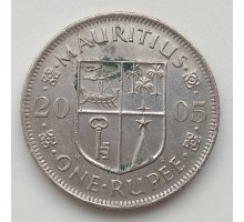 Маврикий 1 рупия 2005