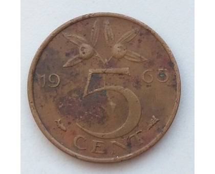 Нидерланды 5 центов 1965