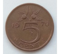 Нидерланды 5 центов 1970