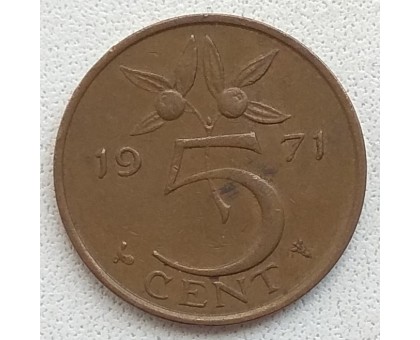 Нидерланды 5 центов 1971
