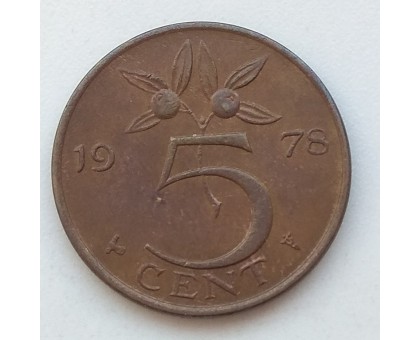 Нидерланды 5 центов 1978