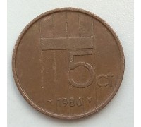 Нидерланды 5 центов 1986