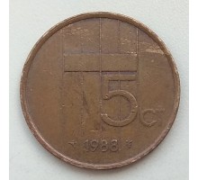 Нидерланды 5 центов 1988