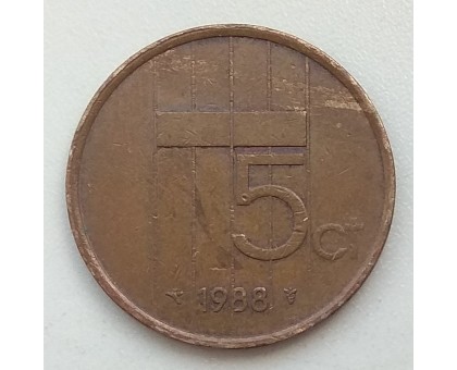 Нидерланды 5 центов 1988