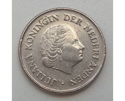 Нидерланды 25 центов 1972
