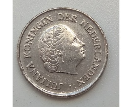 Нидерланды 25 центов 1973