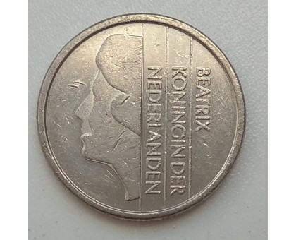Нидерланды 25 центов 1990