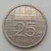Нидерланды 25 центов 1990
