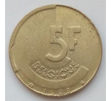 Бельгия 5 франков 1993 Belgique