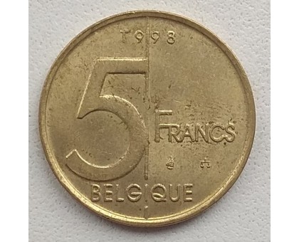 Бельгия 5 франков 1998 Belgique