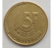 Бельгия 5 франков 1986 Belgie
