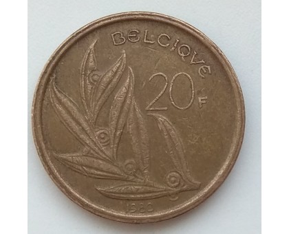 Бельгия 20 франков 1980 Belgique