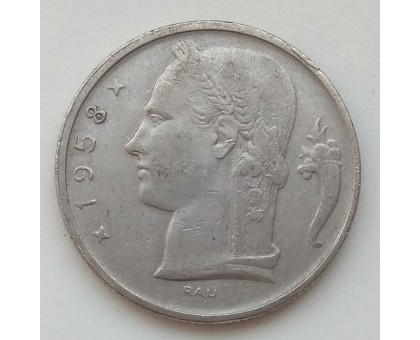 Бельгия 5 франков 1958 Belgique