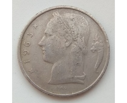 Бельгия 5 франков 1963 Belgique