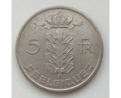 Бельгия 5 франков 1975 Belgique