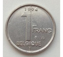 Бельгия 1 франк 1994 Belgique