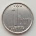 Бельгия 1 франк 1994 Belgique