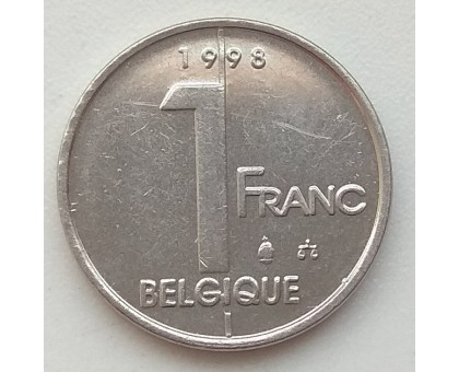 Бельгия 1 франк 1998 Belgique