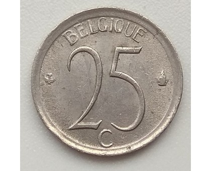 Бельгия 25 сантимов 1974 Belgique