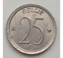 Бельгия 25 сантимов 1965 Belgie