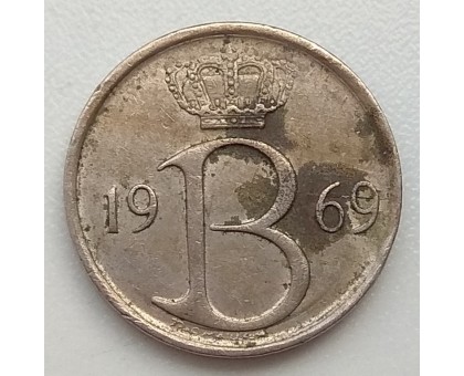 Бельгия 25 сантимов 1969 Belgie