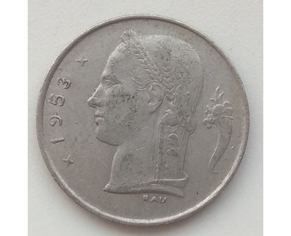 Бельгия 1 франк 1953 Belgie