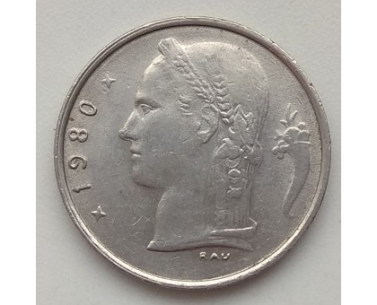 Бельгия 1 франк 1980 Belgie