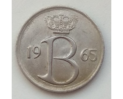 Бельгия 25 сантимов 1965 Belgique