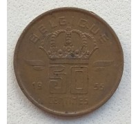 Бельгия 50 сантимов 1955 Belgique