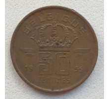 Бельгия 50 сантимов 1955 Belgique