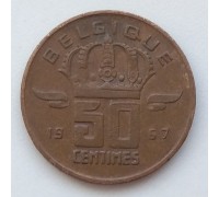 Бельгия 50 сантимов 1967 Belgique