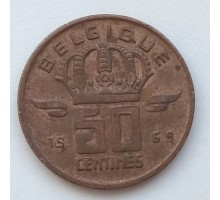 Бельгия 50 сантимов 1969 Belgique